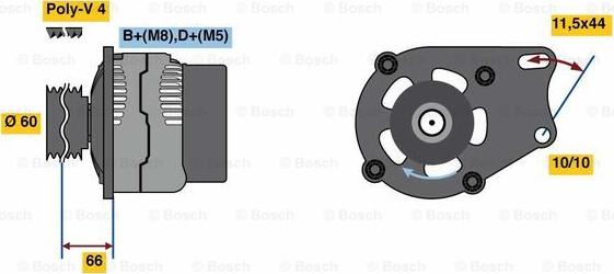 BOSCH 0 986 080 670 - Alternateur cwaw.fr