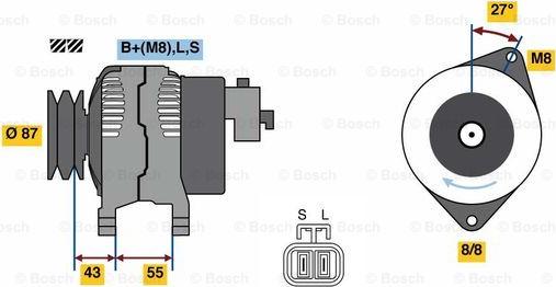 BOSCH 0 986 080 020 - Alternateur cwaw.fr