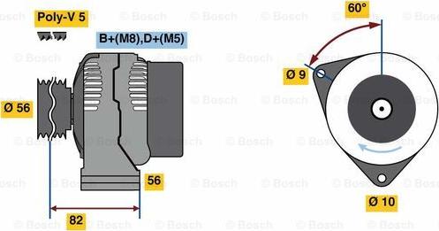 BOSCH 0 986 080 890 - Alternateur cwaw.fr