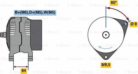 BOSCH 0 986 080 820 - Alternateur cwaw.fr