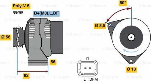 BOSCH 0 986 080 780 - Alternateur cwaw.fr