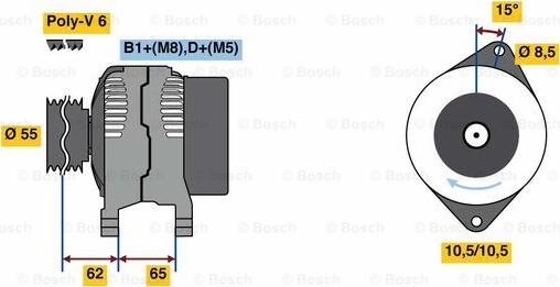 BOSCH 0 986 081 420 - Alternateur cwaw.fr