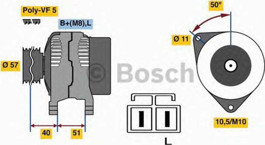 BOSCH 0 986 081 310 - Alternateur cwaw.fr