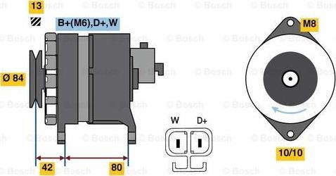 BOSCH 0 986 081 240 - Alternateur cwaw.fr