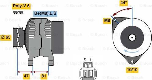 BOSCH 0 986 081 250 - Alternateur cwaw.fr