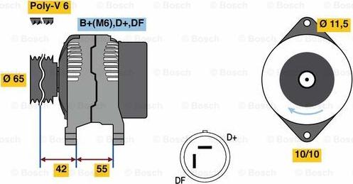 BOSCH 0 986 081 200 - Alternateur cwaw.fr