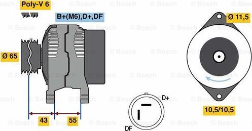 BOSCH 0 986 081 280 - Alternateur cwaw.fr