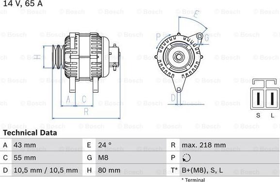 BOSCH 0 986 081 740 - Alternateur cwaw.fr