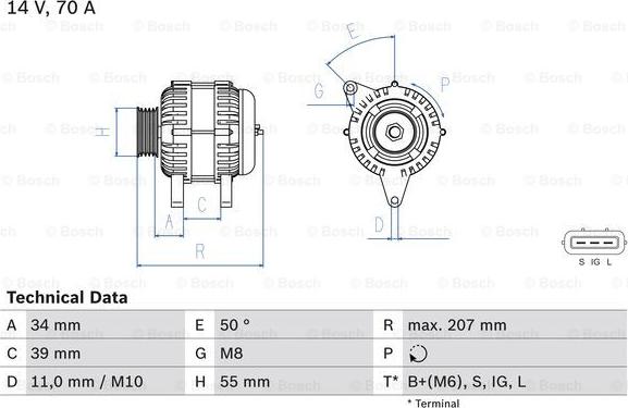 BOSCH 0 986 083 880 - Alternateur cwaw.fr