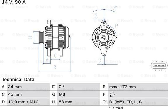 BOSCH 0 986 083 380 - Alternateur cwaw.fr