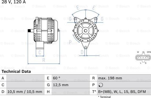 BOSCH 0 986 082 930 - Alternateur cwaw.fr