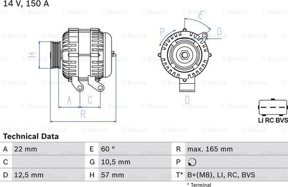 BOSCH 0 986 082 400 - Alternateur cwaw.fr