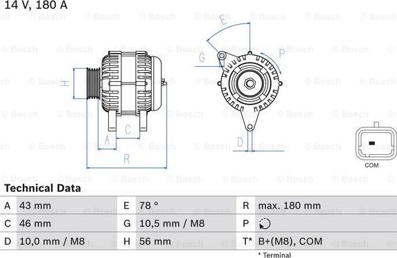 BOSCH 0 986 082 510 - Alternateur cwaw.fr