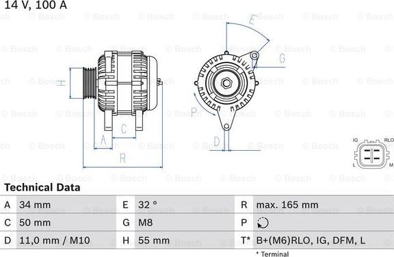 BOSCH 0 986 082 350 - Alternateur cwaw.fr