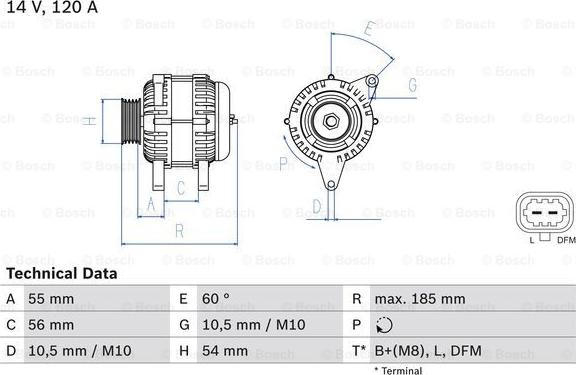 BOSCH 0 986 082 380 - Alternateur cwaw.fr