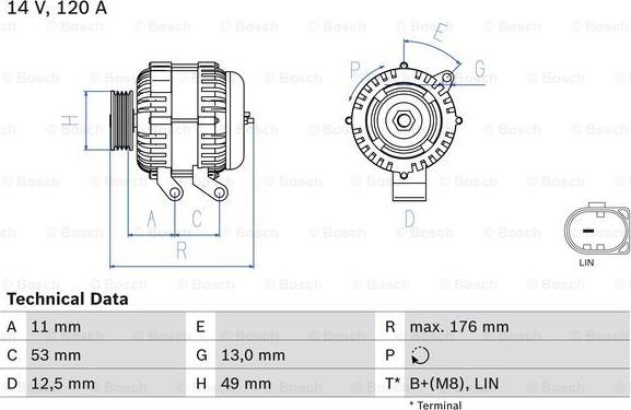 BOSCH 0 986 082 220 - Alternateur cwaw.fr