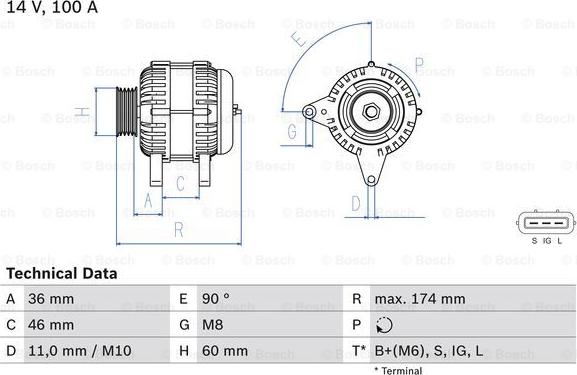 BOSCH 0 986 082 760 - Alternateur cwaw.fr