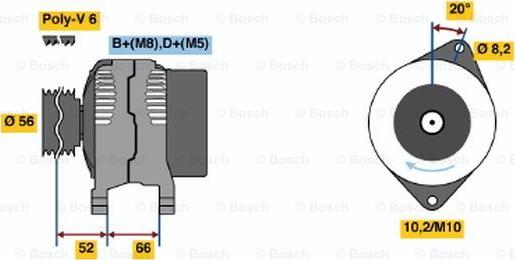 BOSCH 0 986 039 931 - Alternateur cwaw.fr