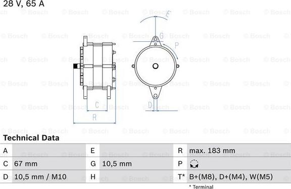 BOSCH 0 986 039 490 - Alternateur cwaw.fr