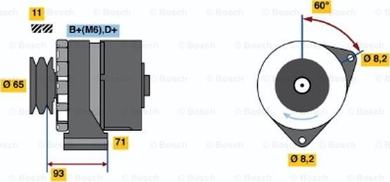 BOSCH 0 986 039 150 - Alternateur cwaw.fr