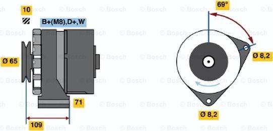 BOSCH 0 986 039 120 - Alternateur cwaw.fr