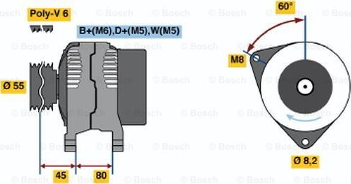 BOSCH 0 986 039 891 - Alternateur cwaw.fr