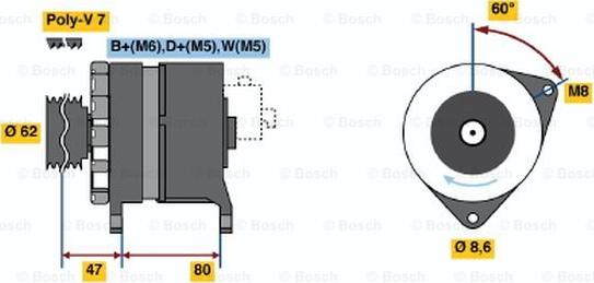 BOSCH 0 986 039 881 - Alternateur cwaw.fr