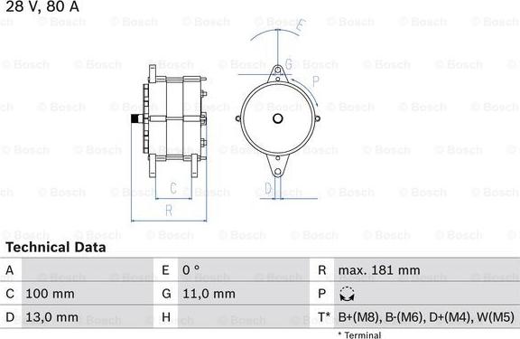 BOSCH 0 986 039 260 - Alternateur cwaw.fr