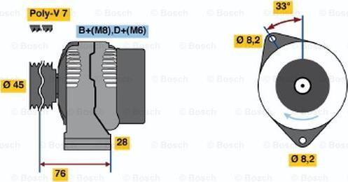 BOSCH 0 986 039 200 - Alternateur cwaw.fr