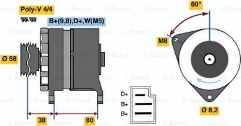 BOSCH 0 986 039 711 - Alternateur cwaw.fr