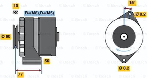 BOSCH 0 986 034 550 - Alternateur cwaw.fr