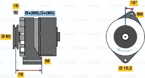 BOSCH 0 986 034 520 - Alternateur cwaw.fr