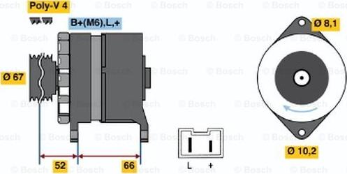 BOSCH 0 986 034 000 - Alternateur cwaw.fr