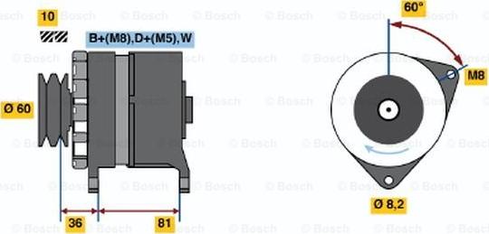 BOSCH 0 986 034 010 - Alternateur cwaw.fr