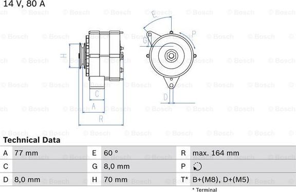 BOSCH 0 986 034 110 - Alternateur cwaw.fr