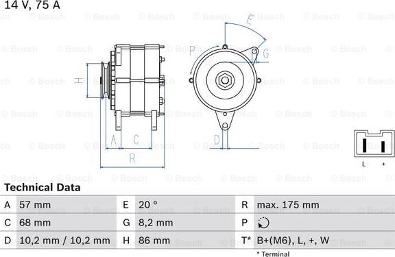 BOSCH 0 986 034 861 - Alternateur cwaw.fr