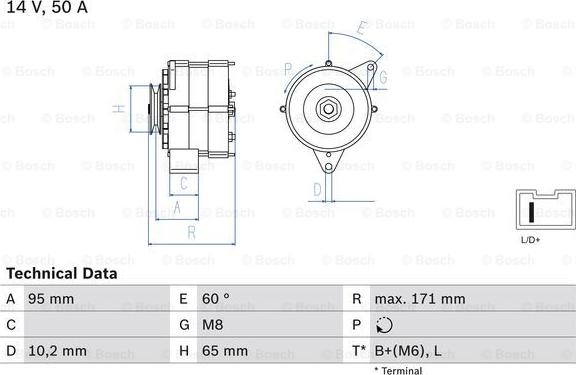 BOSCH 0 986 034 830 - Alternateur cwaw.fr