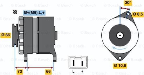 BOSCH 0 986 034 821 - Alternateur cwaw.fr