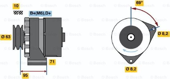 BOSCH 0 986 034 700 - Alternateur cwaw.fr