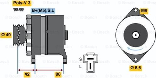 BOSCH 0 986 035 411 - Alternateur cwaw.fr