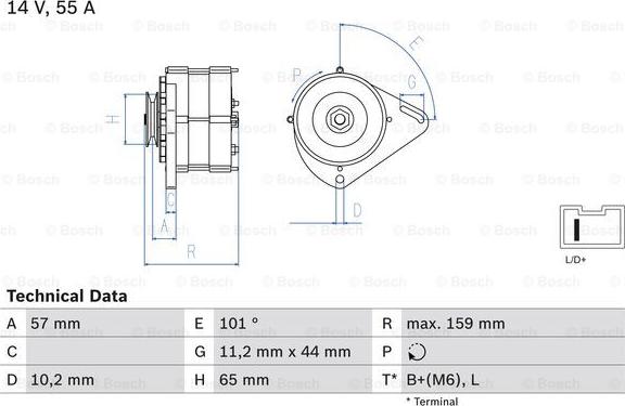 BOSCH 0 986 035 641 - Alternateur cwaw.fr