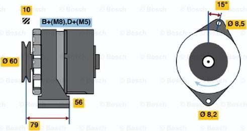 BOSCH 0 986 035 010 - Alternateur cwaw.fr