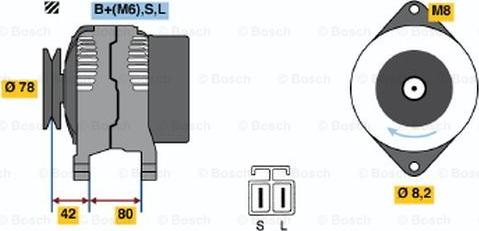 BOSCH 0 986 035 341 - Alternateur cwaw.fr