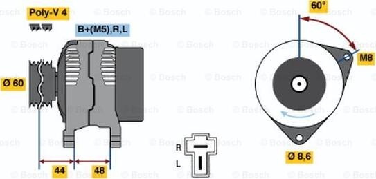 BOSCH 0 986 035 231 - Alternateur cwaw.fr