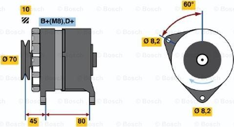 BOSCH 0 986 035 750 - Alternateur cwaw.fr