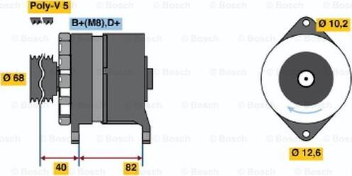 BOSCH 0 986 035 700 - Alternateur cwaw.fr