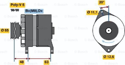 BOSCH 0 986 035 710 - Alternateur cwaw.fr