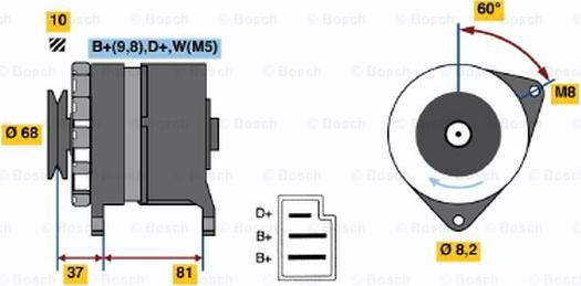 BOSCH 0 986 036 561 - Alternateur cwaw.fr