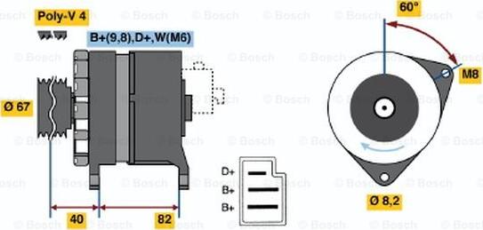 BOSCH 0 986 036 581 - Alternateur cwaw.fr