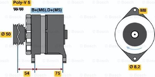 BOSCH 0 986 036 530 - Alternateur cwaw.fr